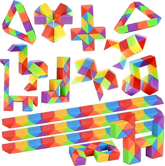 GOLDGE 15 Pack Mini Cube Puzzle Fidget Toys - Bulk Party Favors & Goodie Bag Stuffers for Kids, Travel Toys for Ages 4-8, Treasure Box Toys for Classroom, Birthday & Back to School Gifts