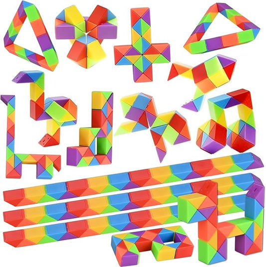 GOLDGE 15 Pack Mini Cube Puzzle Fidget Toys - Bulk Party Favors & Goodie Bag Stuffers for Kids, Travel Toys for Ages 4-8, Treasure Box Toys for Classroom, Birthday & Back to School Gifts