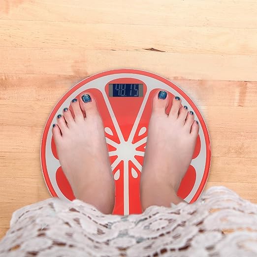 Creative Cartoon Tempered Digital Weight Scale with Body Compact Mini Summer Fruit Design for Bathroom and Travel Use Accurate Human Weight Measurement