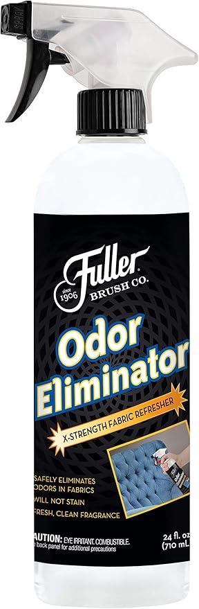 Fuller Brush Odor Eliminator Extra Strength Fabric Refresher Spray - Refreshing Deodorizer For Cloths - Clean Fresh Scent For Linen, Clothing, Carpet, Upholstery & Car Interior