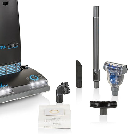 Prolux 8000 Commercial Upright Vacuum with On Board Tools, Bagged Vacuum Cleaner, Commercial Vacuum, HEPA Filter, Floor Selector Switch, 12-Amp Amtek Motor, 107 CFM Suction Power