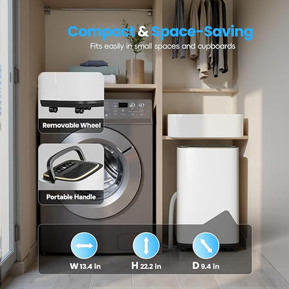5000 Sq.Ft Dehumidifier, 50PT/24H Dehumidifiers with Drain Hose for Basement, Large Compressor Dehumidifier for Basement/Laundry/Bedroom/Office, Dehu/Dry/Air Mode, Humidity Display/Timer/Child Lock