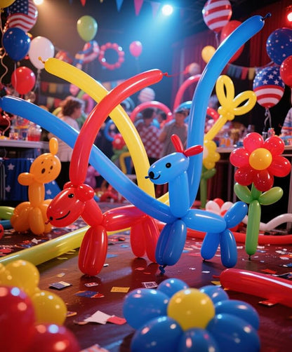 2000 Pcs 260 Balloons Bulk 20 Colors Long Twisting Balloon for Party Decorations, Magic Shows, Clown Supplies
