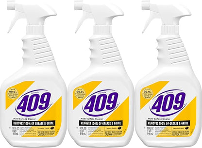 Formula 409 Multi-Surface Cleaner, Spray Bottle, Lemon Fresh, 32 Fluid Ounces, Pack of 3