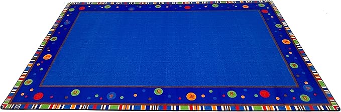 ABC Dots School Rug, 4' x 6' Rectangle