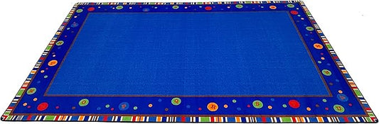 ABC Dots School Rug, 4' x 6' Rectangle