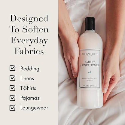 The Laundress Isle Fabric Conditioner, Soften Fabrics, Reduces Static, Concentrated Fabric Softener Liquid, Isle Scent, 32 Fl Oz