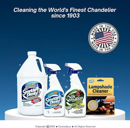 Sparkle Plenty Silk Sensation Artificial Flower & Plant Leaf Cleaner - Fake Flower Dusting Spray - Silk Plant Cleaner Spray No Wipe - Drip Dry Cleaning Supplies for Artificial Tree (32 oz, 2 Pack)