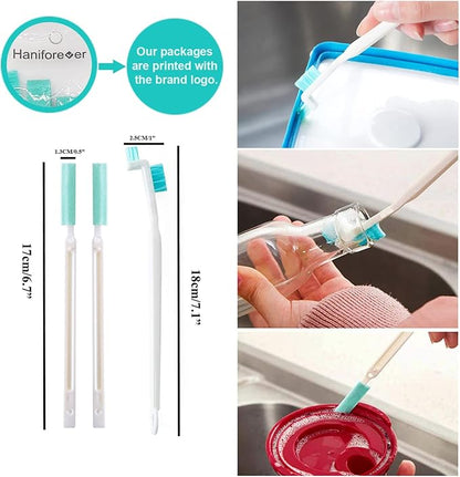Small Cleaning Brushes for Household Cleaning,Crevice Cleaning Tool Set for Window Tracks Groove Humidifier Car Bottle Toilet Keyboard,Detail Tiny Scrub Cleaner Brush for Small Space Gaps Corner