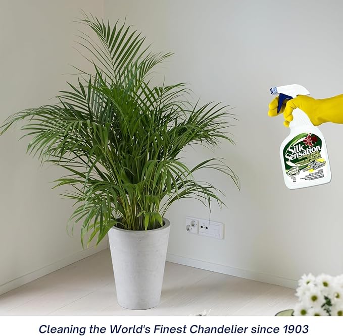 Sparkle Plenty Silk Sensation Fake Plant Cleaner - Artificial Plants & Flowers Silk Plant Cleaner Spray No Wipe - Artificial Plant Cleaner Spray No Wipe & Silk Flower Cleaner Spray (1 Gallon, 2 Pack)