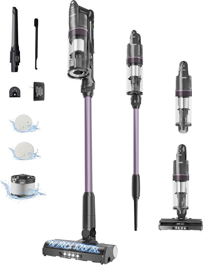 Cordless Vacuum Cleaner, Stick Vacuum Cordless Rechargeable,45Mins Powerful Suction Vacuum Cleaners for Home,Anti-Tangle,One-Click Dust Disposal,Lightweight for Hardwood Floor Carpet Pet Hair