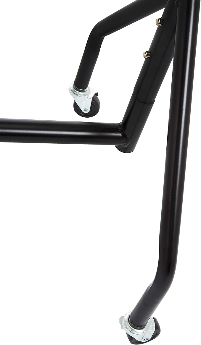 Amazon Basics Heavy Duty Rolling Garment Rack, Hanging Clothes Organizer Rail for Display and Storage, 1.82 x 1.52 m, Black