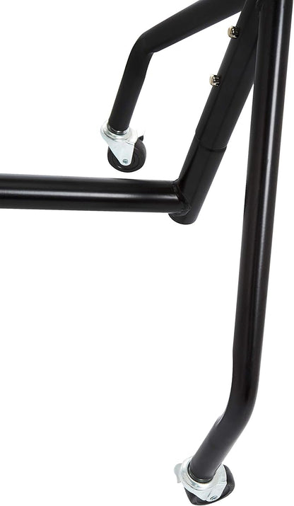 Amazon Basics Heavy Duty Rolling Garment Rack, Hanging Clothes Organizer Rail for Display and Storage, 1.82 x 1.52 m, Black