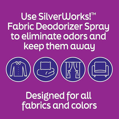 Fabric Spray Odor Eliminator For Home - Powerful, Natural Silver Ion Deodorizing Technology - Clothes, Furniture And Couch Deodorizer Odor Eliminator And Refresher Spray -16.9oz