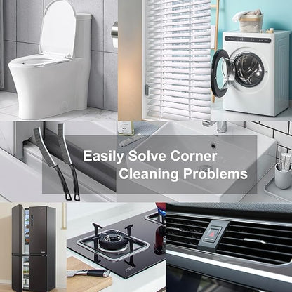 Crevice Cleaning Brush, Multifunctional Hard-Bristled Gap Scrub Brush, 2025 New Multifunctional Gap Cleaning Brush Tool, Dead Corners Brushes for Bathroom Kitchen Tiles Window Door Slots, 3pcs