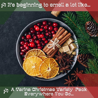 Varina Christmas Variety Bar Soap - Gentle Cleansing for Sensitive Skin - 5 Pack - Experience Healthy and Glowing Skin