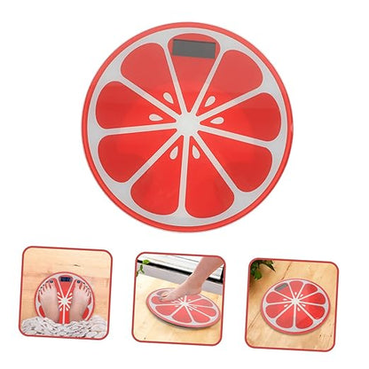 Creative Cartoon Watermelon Weight Scale Small Digital Body Scale with Non-Slip Feet Automatic Activation Compact Design for Home Bathroom Bedroom Use