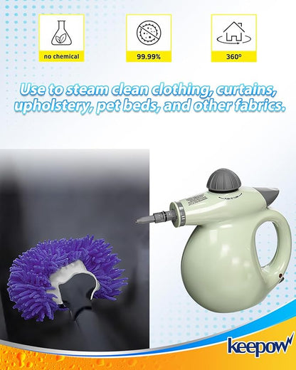 Handheld Steam Cleaner Pads Cloth Steamer Attachments Steam Mop Accessories Compatible with Bissell Steam Shot,Wagner Spraytech,McCulloch,PurSteam Universal Reusable Washable Steam Pad Clothes Cover