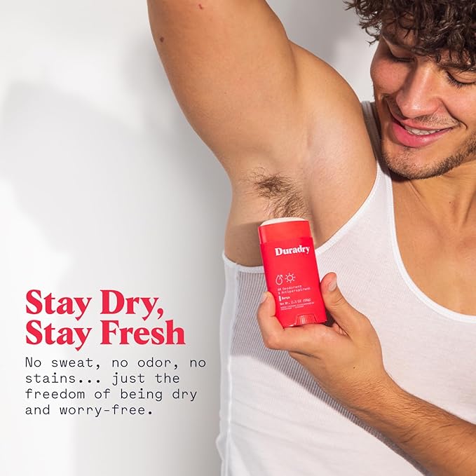 Duradry Clinical-Strength Antiperspirant Deodorant for Women and Men – Clean Formula with Natural Ingredients for Odor and Excessive Sweat Protection – Barca (SweetWater + Sea Salt) - pack of 2