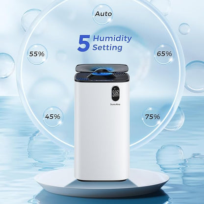 Air Humidifiers and Purifier for Bedroom - 6L Humidifier Air Purifier for Large Room, Effortless Refilling and Cleaning, Ultra-Quiet for a Peaceful Environment in Home and Office