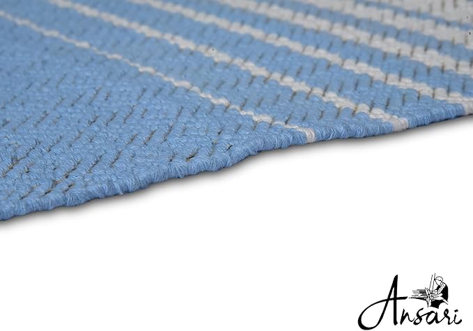 Craftyansari Handwoven Cotton Yoga Mat, Natural, 72 x 24 Inches, Fair Trade, Soft Absorbent Surface for Exercise, Workout, Meditation