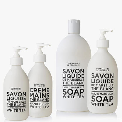 Compagnie de Provence Savon de Marseille Extra Pure Liquid Soap - White Tea - 33.8 fl oz Plastic Bottle Refill