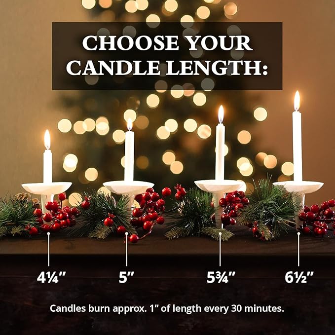 Concordia Supply Plastic Holder Candle Drip Protectors with 4.25" x 1/2" Candles - Easy to Hold White Plastic Candle Holders - Ideal for Candlelight, Memorial, & Congregational Services - Set of 100