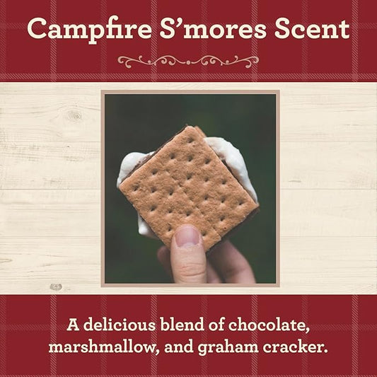 Our Own Candle Company Campfire S’Mores Scented Candle, Mason Jar, 13oz, Long Lasting 100 Hour Burn, Fall & Holiday Gift