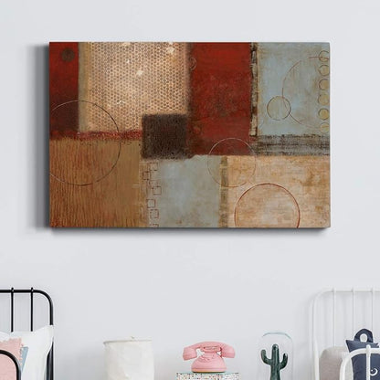 Wexford Home Home Decor Landscape Canvas Wall Art Abstract Floral Painting Modern Pictures Artwork Decoration for Living Room Kitchen Bathroom Office, Ready to Hang, Seasons Go Round I