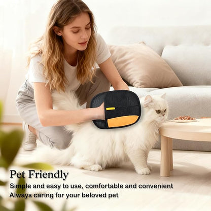 FlowFish 1 Pack Pet Hair Removal Electrostatic Glove for Dogs and Pets, Washable & Reusable Electrostatic Pet Hair Remover Glove, Durable Pet Hair Removal Tool for Multi-Occasions