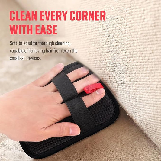 Pet Hair Removal Gloves Brush, Efficient Grooming Gloves for Pet Hair, Reusable Cat Dog Electrostatic Hair Remover Grooming Glove Tool, for Couch, Furniture, Carpet, Curtain (1pc)