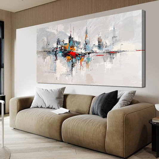 Abstract Wall Art Decor Wall Art Pictures for Living Room Abstract Canvas Art Wall Decor Modern Colorful Wall Art Prints Contemporary Large Wall Art Decorations Bedroom Office Decor 29" X 58"