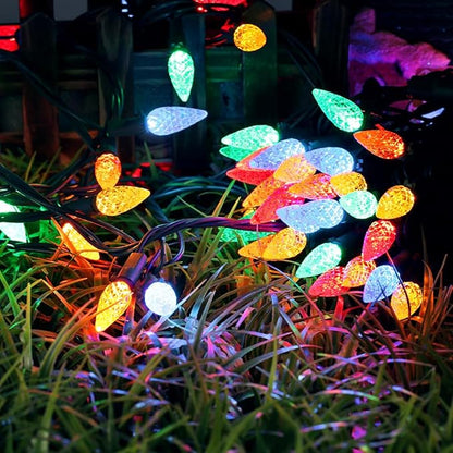 Brizled Christmas Lights Multicolor, 33ft Mini 100 LED Christmas String Lights, 120V UL Certified Xmas Tree Lights Connectable Colored Xmas Light Indoor Outdoor for Tree Patio Party Roof Holiday Decor