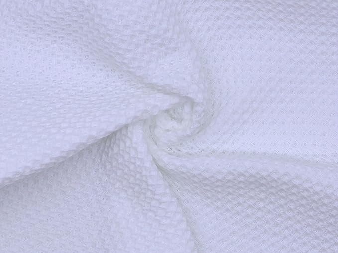 Mia'sDream Cotton Kitchen Towels and Dish Cloths Sets, Waffle Weave Dish Towels for Kitchen Drying Dishes, Soft and Absorbent Kitchen Hand Towels Washcloths, 13inch x 28inch 3 Pack (White)
