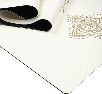 Shanti PU Yoga mat - Artist Designed, Premium eco friendly mats, Non Slip, Non Toxic, Great for Regular & Hot Yoga, Pilates and Work out (72 inch x 28 inch x 5mm Thick)k out (72 inch x 28 inch x 5mm Thick)