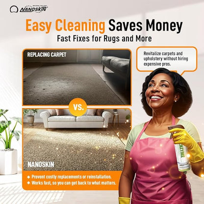 Nanoskin ENZYME Multi-Purpose Cleaner & Odor Eliminator 1 Gallon - Removes Complex Organic Stains, Dirt, Grease, and Grime from Multi Surfaces | For Automotive, Floor, Kitchen, Bathroom, Plumbing