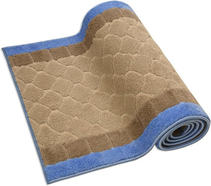 Custom Size Runner Volley Abstract Design Grey Blue, (8 Feet Length x 26 Inch Width) Custom Cut Slip Resistant Rubber Backing Runner Rugs, Extra Long Runner Rugs for Hallways