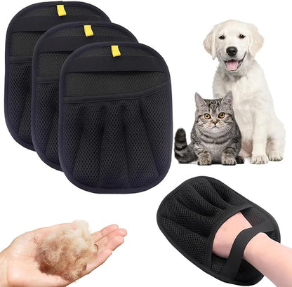 Pet Hair Removal Glove, Electrostatic Pet Hair Remover Gloves for Cats & Dogs, Pet Hair Remover Tool Grooming Gloves
