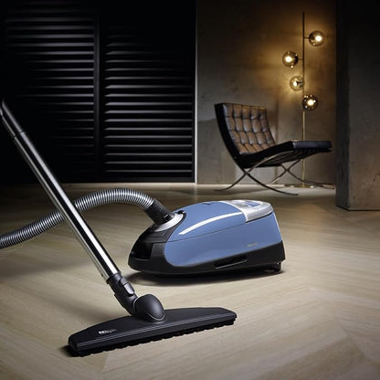 Miele Complete C2 Hardfloor Bagged Canister Vacuum Cleaner with High Suction Power, Designed for Special Care of Hard Floors and Low-Pile Carpet, in Tech Blue