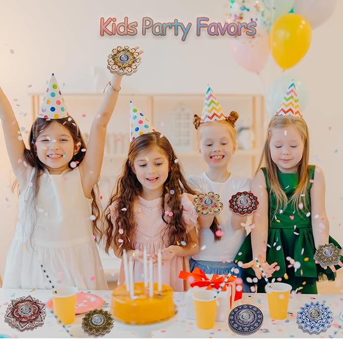 40 Pack Mini Fidget Spinner Toys Bulk Party Favors Easter Basket Goodie Bag Stuffers Gifts,Stress Relief Sensory Toys for Kids Teens Adults Autisms,Treasure Box Toy for Classroom Prizes Supplies