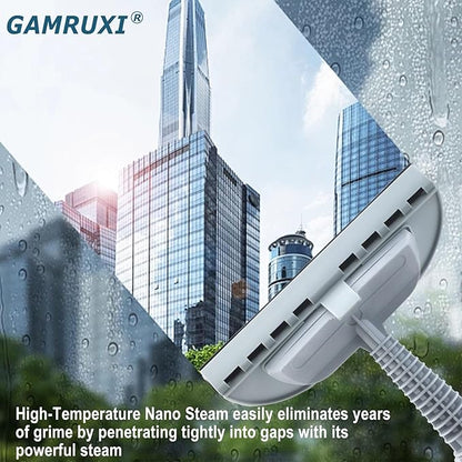 Handheld Pressurized Steam Cleaner with 11 Attachments – Portable Multi-Surface Steamer for Home, Mattress, Floors, Couch, Windows, Upholstery, Car, and Grout – Deep Cleaning & Stain Removal(White)