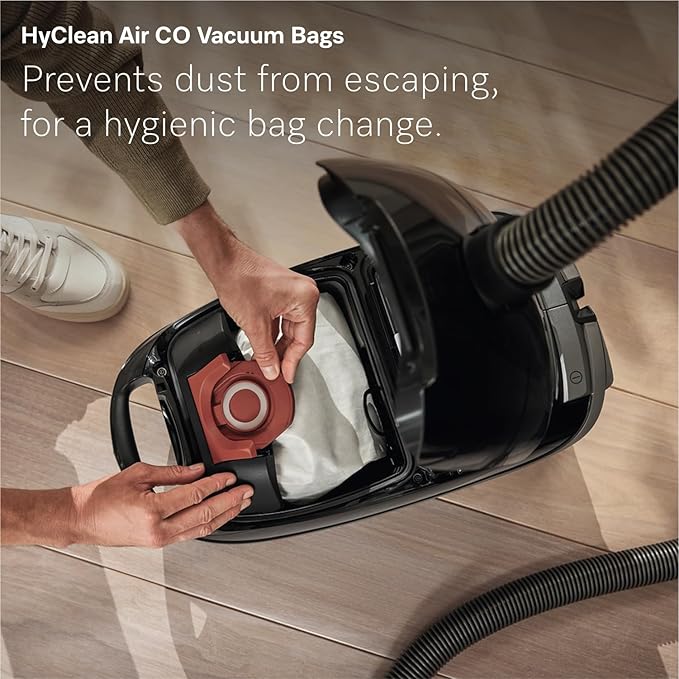 Miele New Guard M1 Cat & Dog Bagged Canister Vacuum for Pet Owners with Odor-Reducing Active AirClean Filter, TurboTeQ Floorhead, and AllTeQ Universal Floorhead, in Obsidian Black/Space Grey