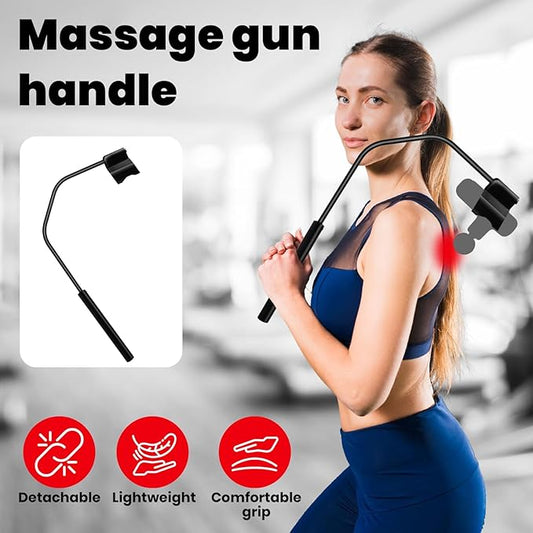 Massage Gun Holder for Back, Compatible with Most Super Mini Massage Guns, for Hard to Reach Areas (Works with Cute X1-Green-LW)