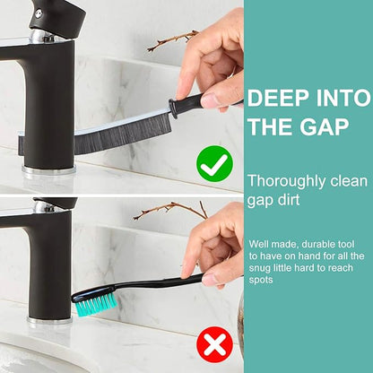 Crevice Cleaning Brush, Multifunctional Hard-Bristled Gap Scrub Brush, 2025 New Multifunctional Gap Cleaning Brush Tool, Dead Corners Brushes for Bathroom Kitchen Tiles Window Door Slots, 3pcs