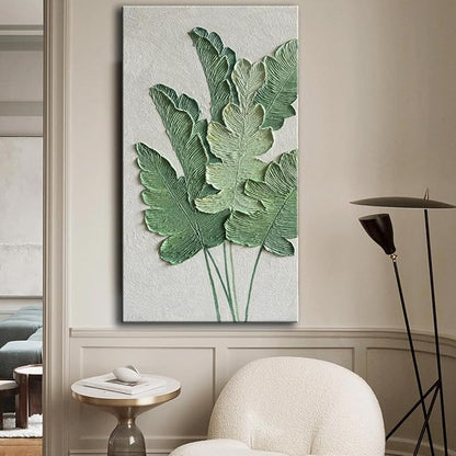 YaSheng Art-Canvas Wall Art with 3D Hand Painted Textured Modern Large Oil Painting Contemprary Aesthetic Floral Pictures for Living Room Bedroom DinningDecor (24x48inch, YS171)