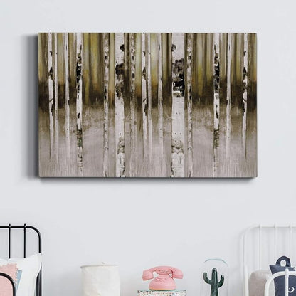 Wexford Home Decor Landscape Canvas Wall Art Abstract Floral Painting Modern Pictures Artwork Decoration for Living Room Kitchen Bathroom Office Ready to Hang Fern Creek 32x48