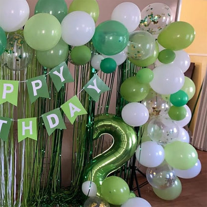 40 Inch Balloon Number 9 Green, Large Foil Number Balloons Set 0-9, Digital 9 Helium Balloons for Girls Boys Men Women 9th Jungle Football Birthday Anniversary Graduation Christmas Party Decoration