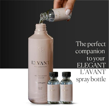 L'AVANT Collective Multipurpose Surface Cleaner Refill (Pack 3) | Provides a Powerful Clean to Remove Grease & Grime | Notes of Bergamot, Orange Blossom, Amber, Cedar | Blushed Bergamot Scent 3 x 1oz