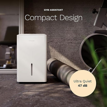 hOmeLabs 25 Pint Wi-Fi Dehumidifier for up to 3,500 Sq Ft Rooms (MAX 64 Pint at 95°F, 90% RH) – High-Efficiency Moisture Removal for Medium to Large Spaces with Auto Shut-Off and Quiet Operation