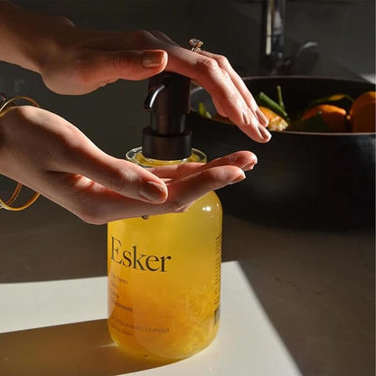 ESKER Calendula Hand Cleanser Refill Pouch – Plant-Based Hand Wash Refill with Essential Oils & Calendula – Eco-Friendly, Cruelty-Free, Sulfate-Free – 16.9 fl oz